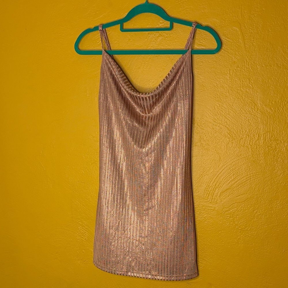 Audrey 3+1 Shimmering Pink Mini Dress